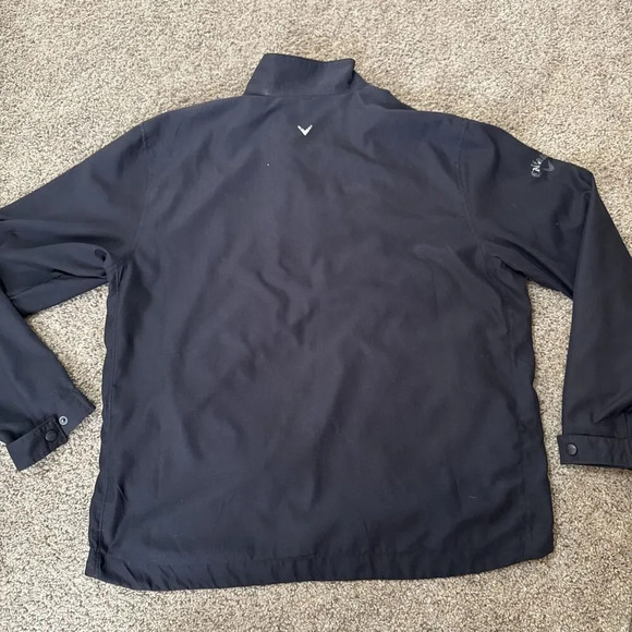 Calloway Pullover 1/4 Zip Sweater Mens‎ L Black All Weather Series Windbreaker - Picture 12 of 12